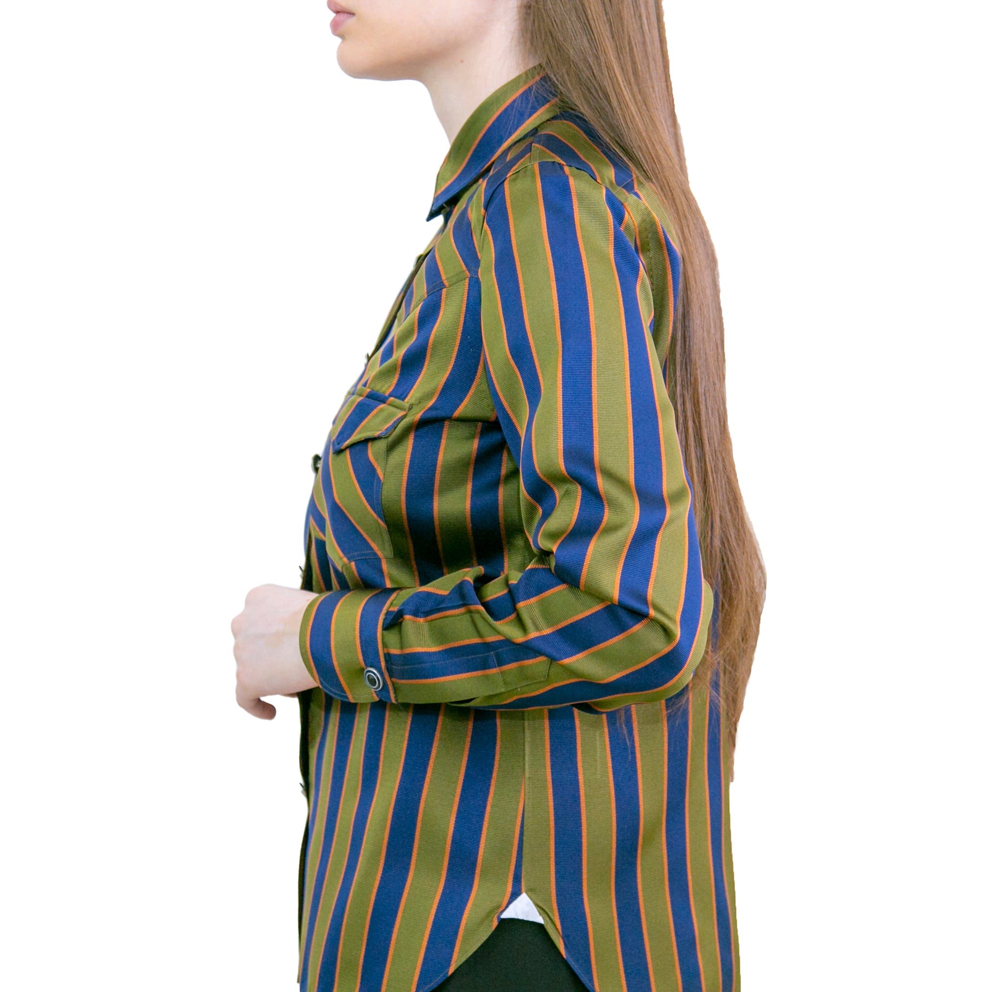 Women's Virginia western striped shirt in silk