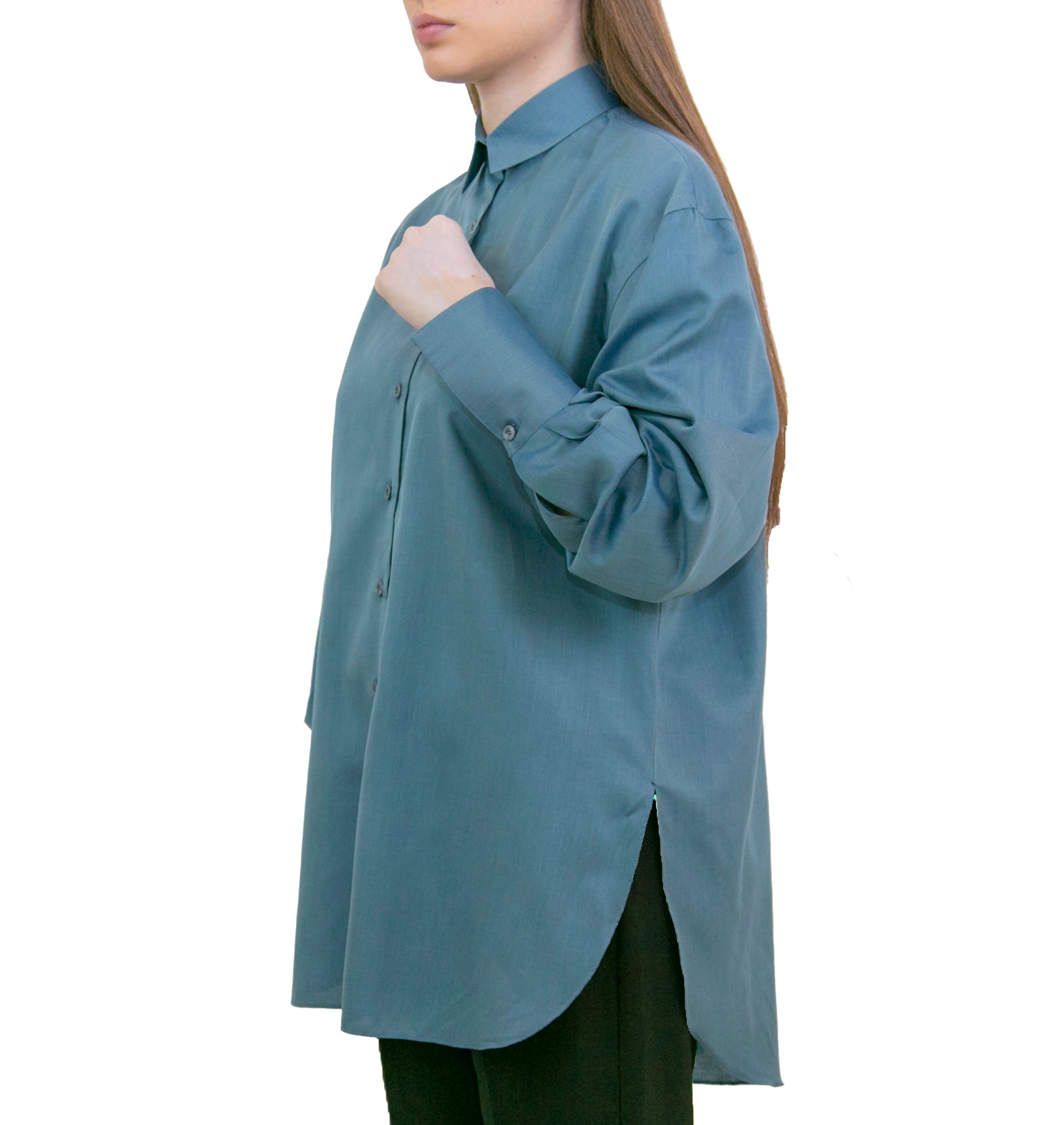 Camicia da donna over Liv indaco