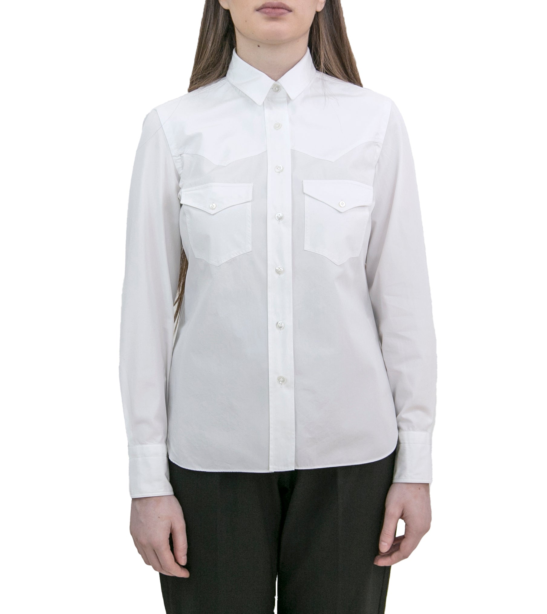 Women's Virginia western shirt white cotton