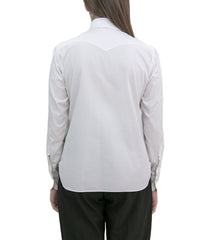 Camicia donna western Virginia in cotone bianco