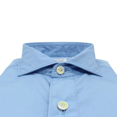 Classic Milano slim fit shirt in light blue cotton