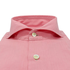 Carlo Riva pink cotton slim fit Milano shirt with enzyme treatment