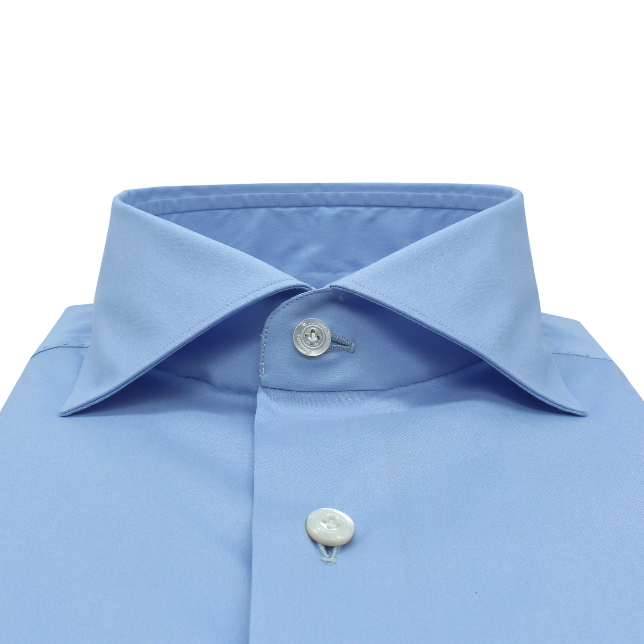 Dress shirt Milan slim fit elasticated white or light blue