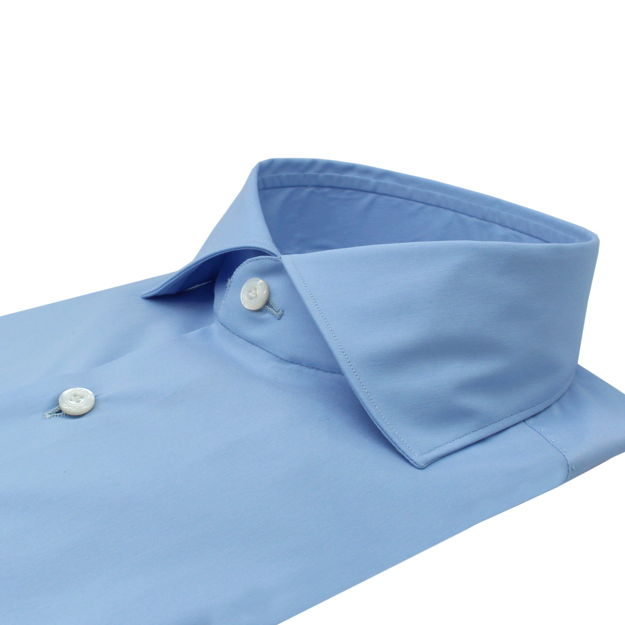 Dress shirt Milan slim fit elasticated white or light blue