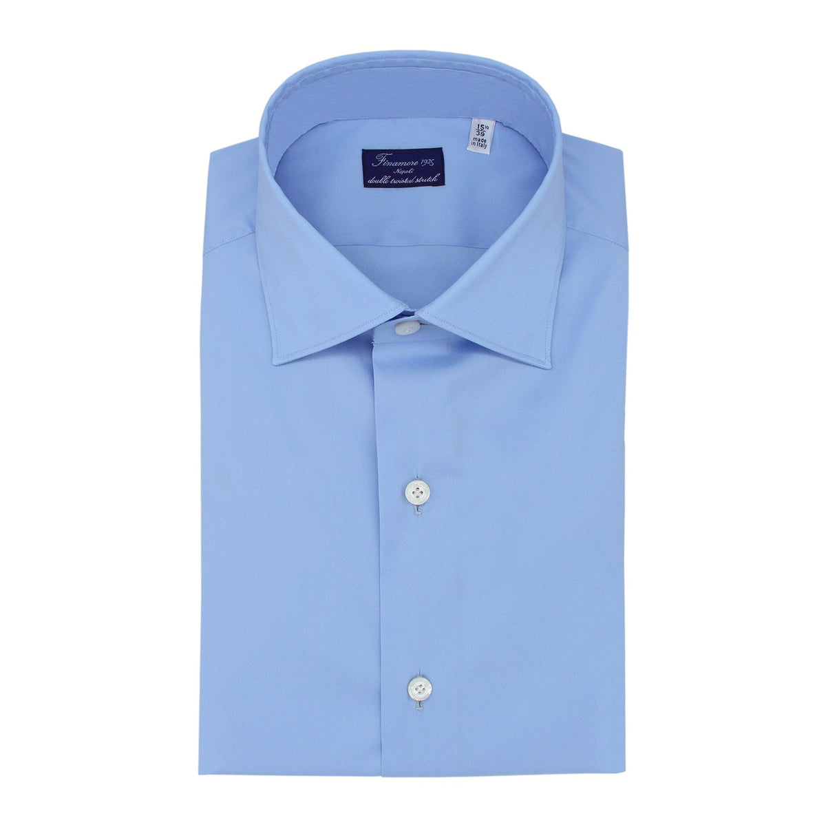 Dress shirt Milano slim fit elasticated light blue