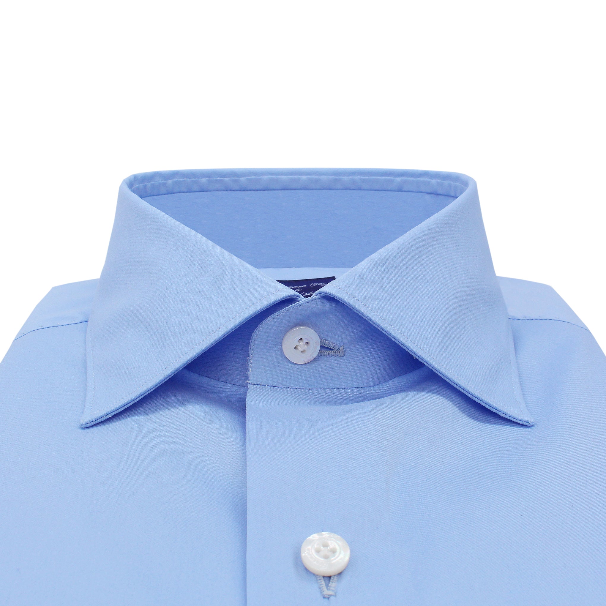 Camicia classica Milano slim fit elasticizzata azzurra