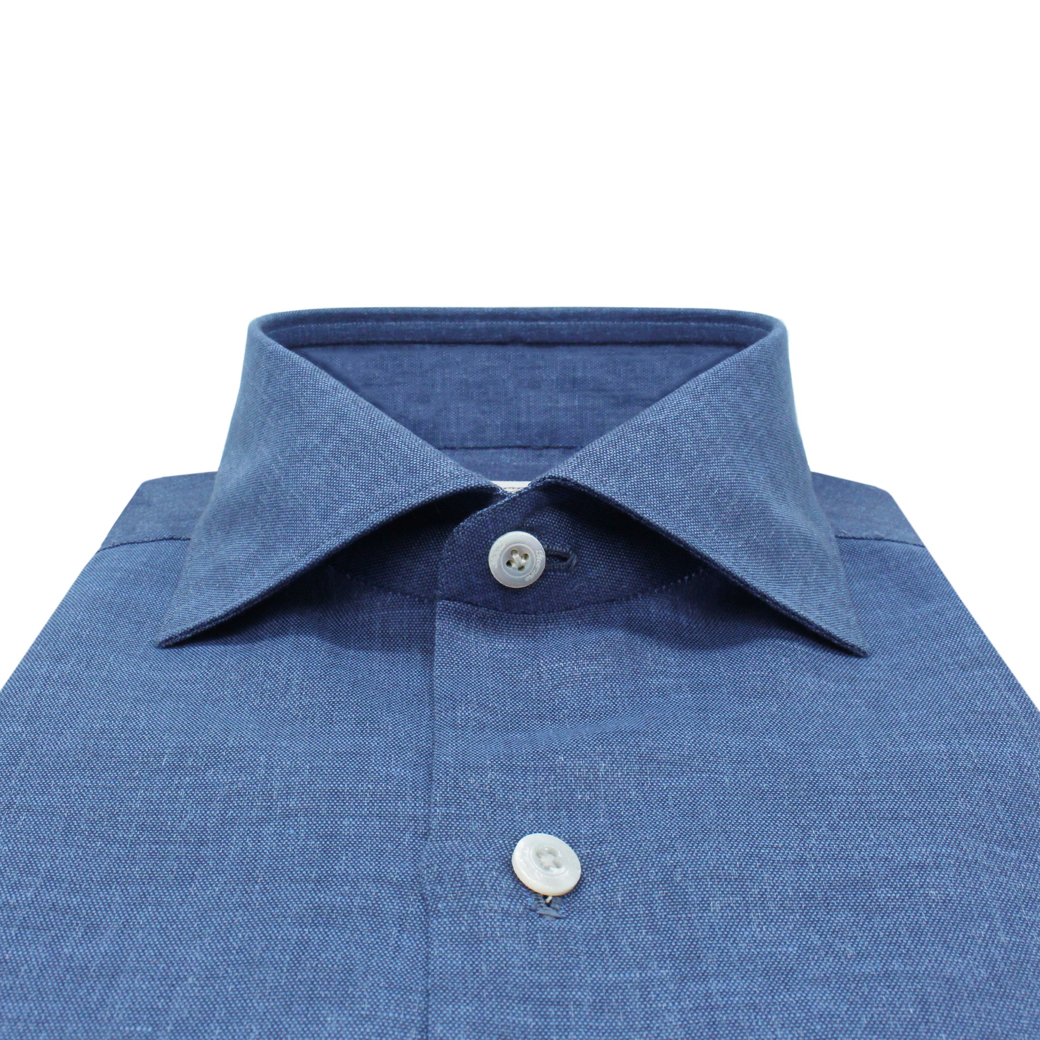 Slim fit shirt Milano blue Carlo Riva fabric