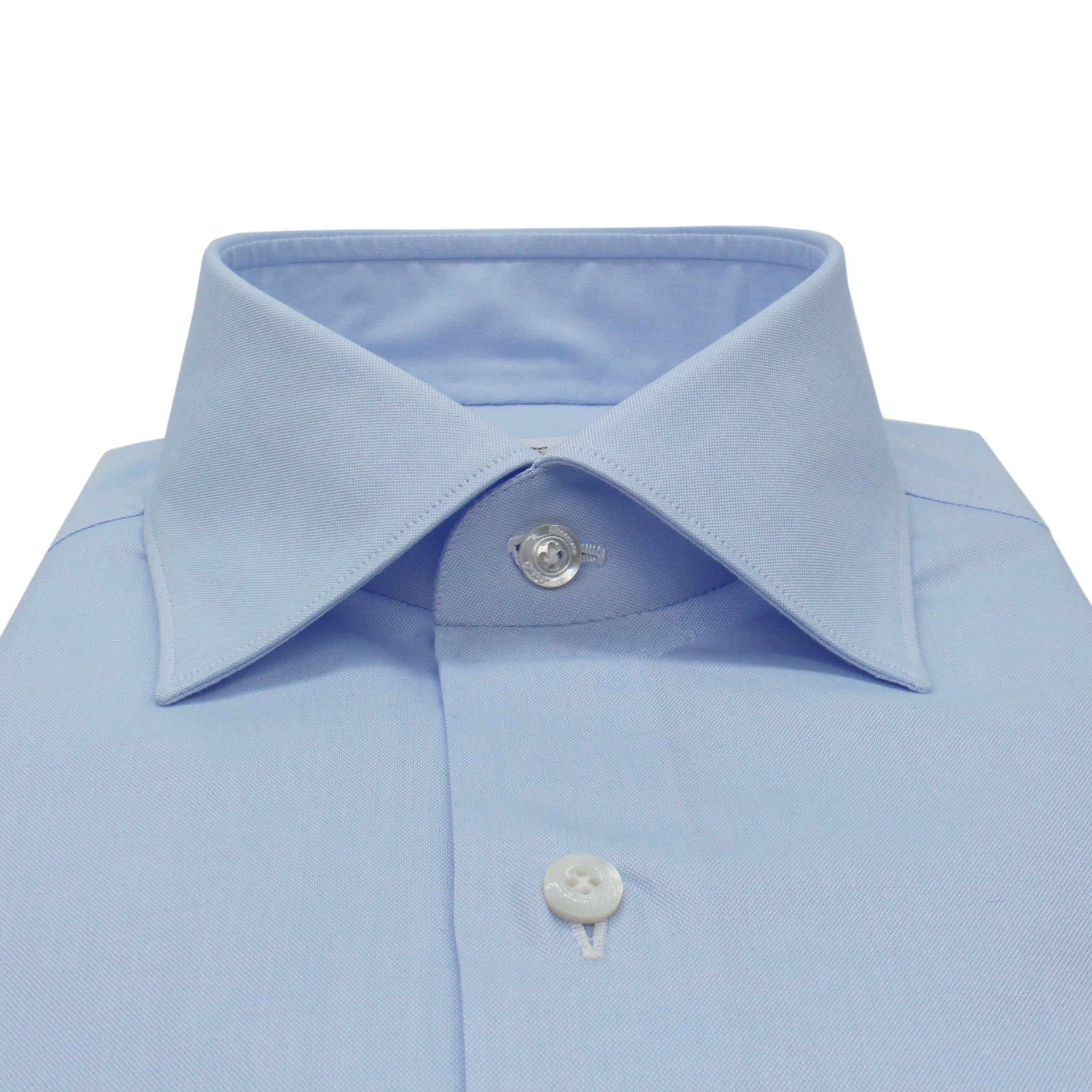 Camicia Milano Classica Slim Fit in cotone azzurra