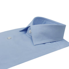 Camicia Milano Classica Slim Fit in cotone azzurra