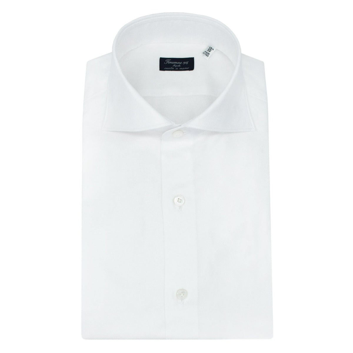 Classic Milano white slim fit cotton poplin shir