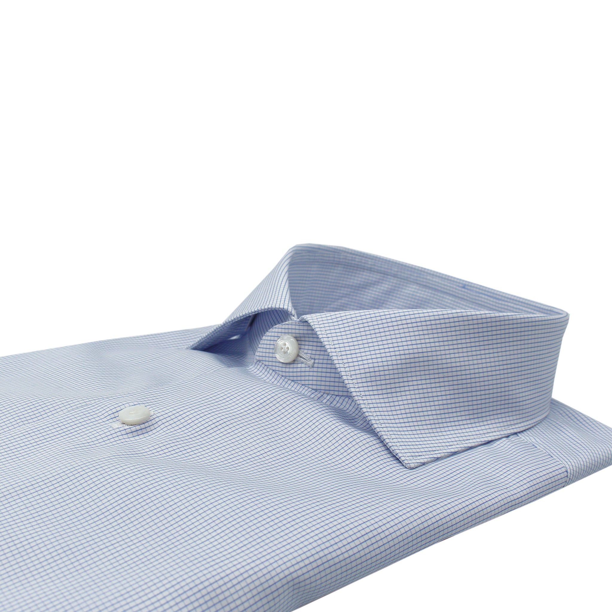 Classic Milano slim fit checked cotton shirt