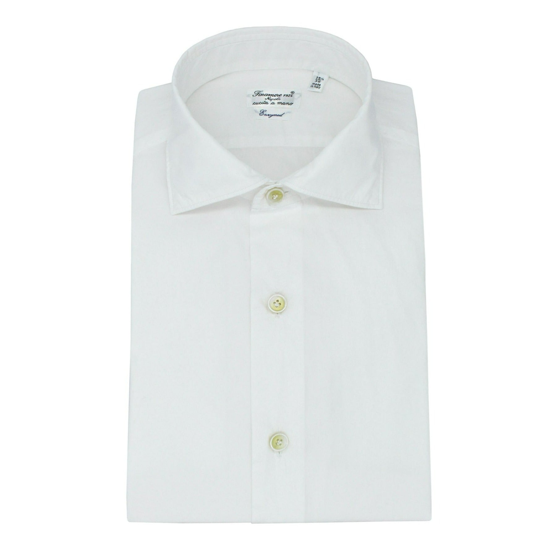 Classic Milano slim fit white cotton shirt