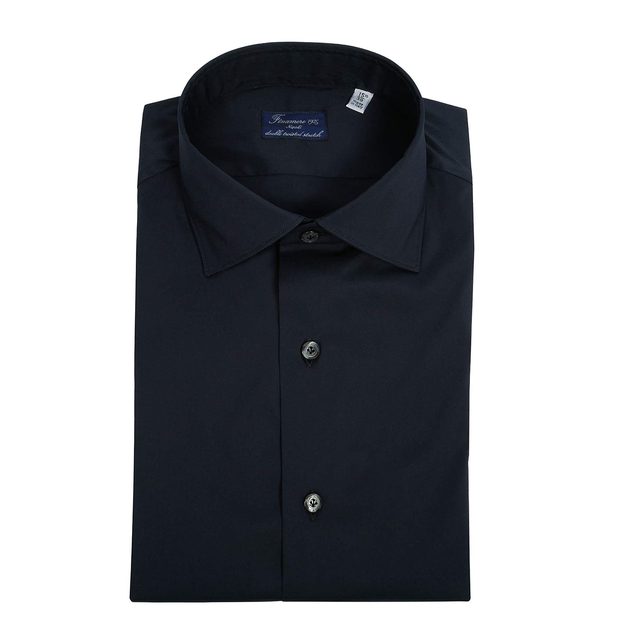 Dress shirt Milan slim fit elasticated dark blue