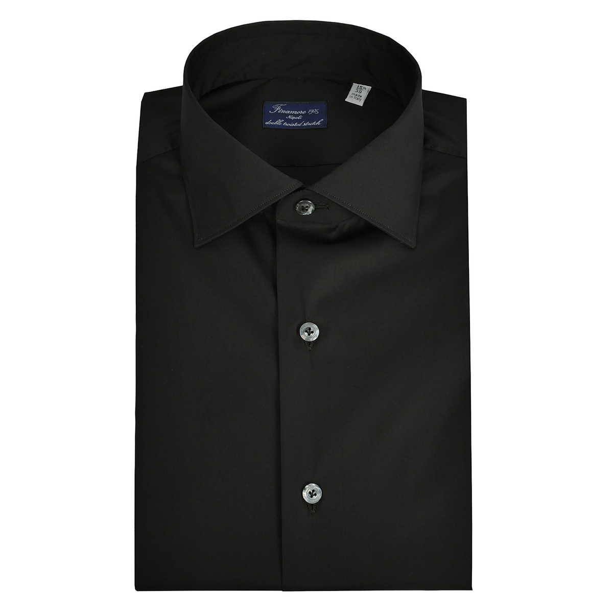 Dress shirt Milan slim fit elasticated black