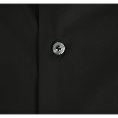 Camicia elegante Milano slim fit elasticizzata blu scuro o nera
