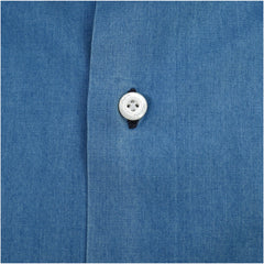 Camicia Milano Classica Slim Fit Denim Bleach e Stone