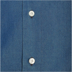 Camicia Milano Classica Slim Fit Denim Bleach e Stone