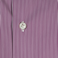 Camicia Milano classica slim fit rigata bianca stretch blu o viola