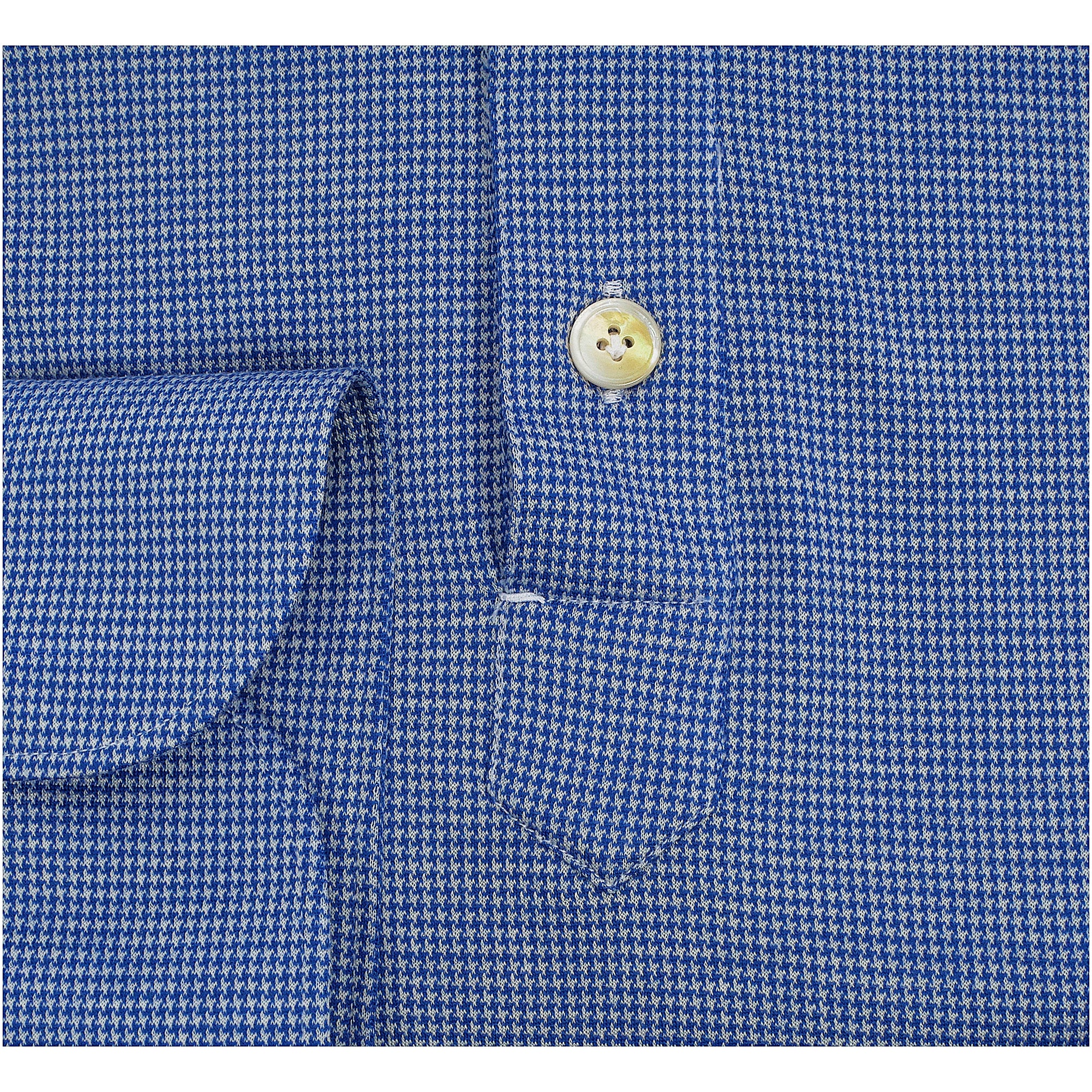 Polo Milton jersey micro pied de poule pura lana vergine e cly