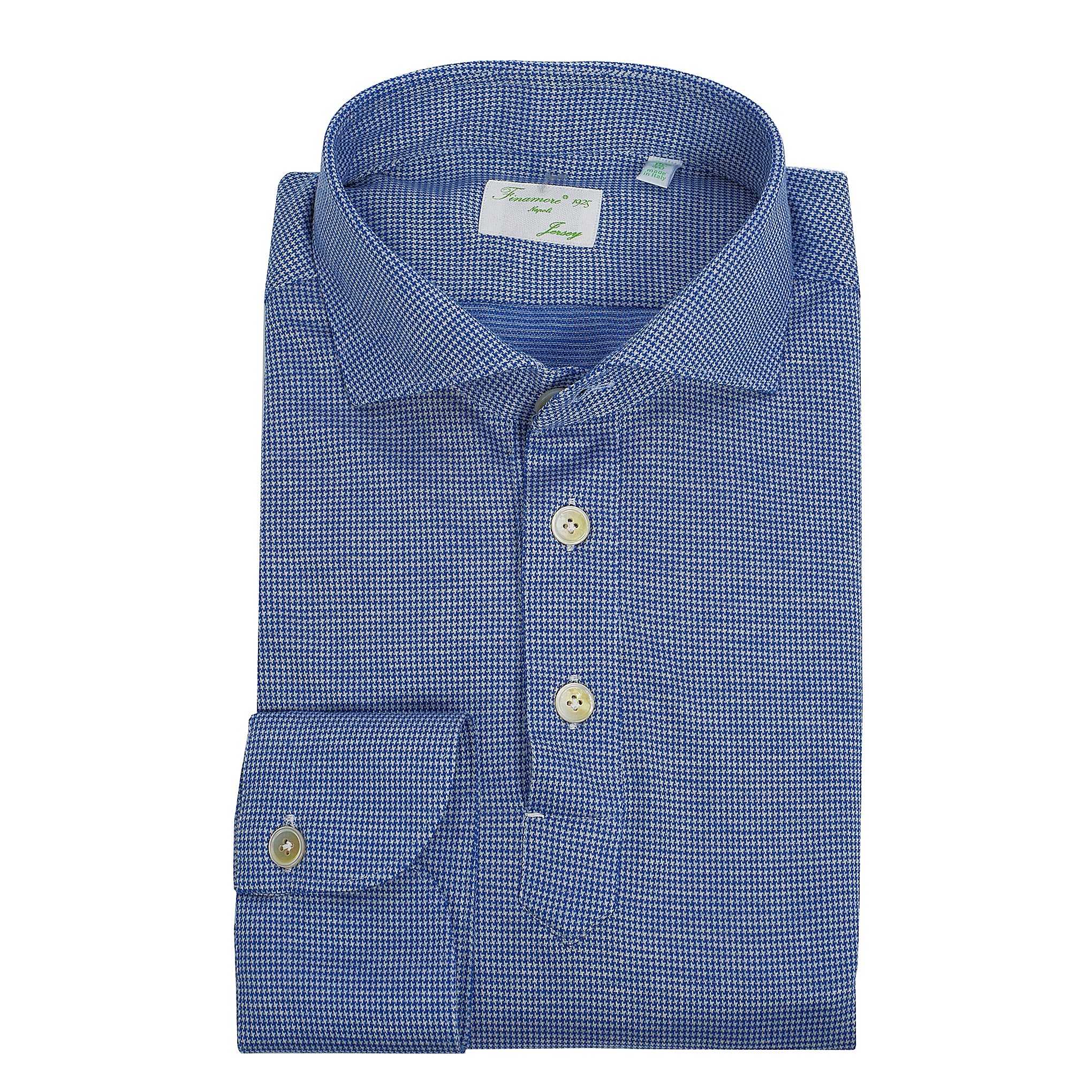 Polo Milton jersey micro pied de poule pura lana vergine e cly