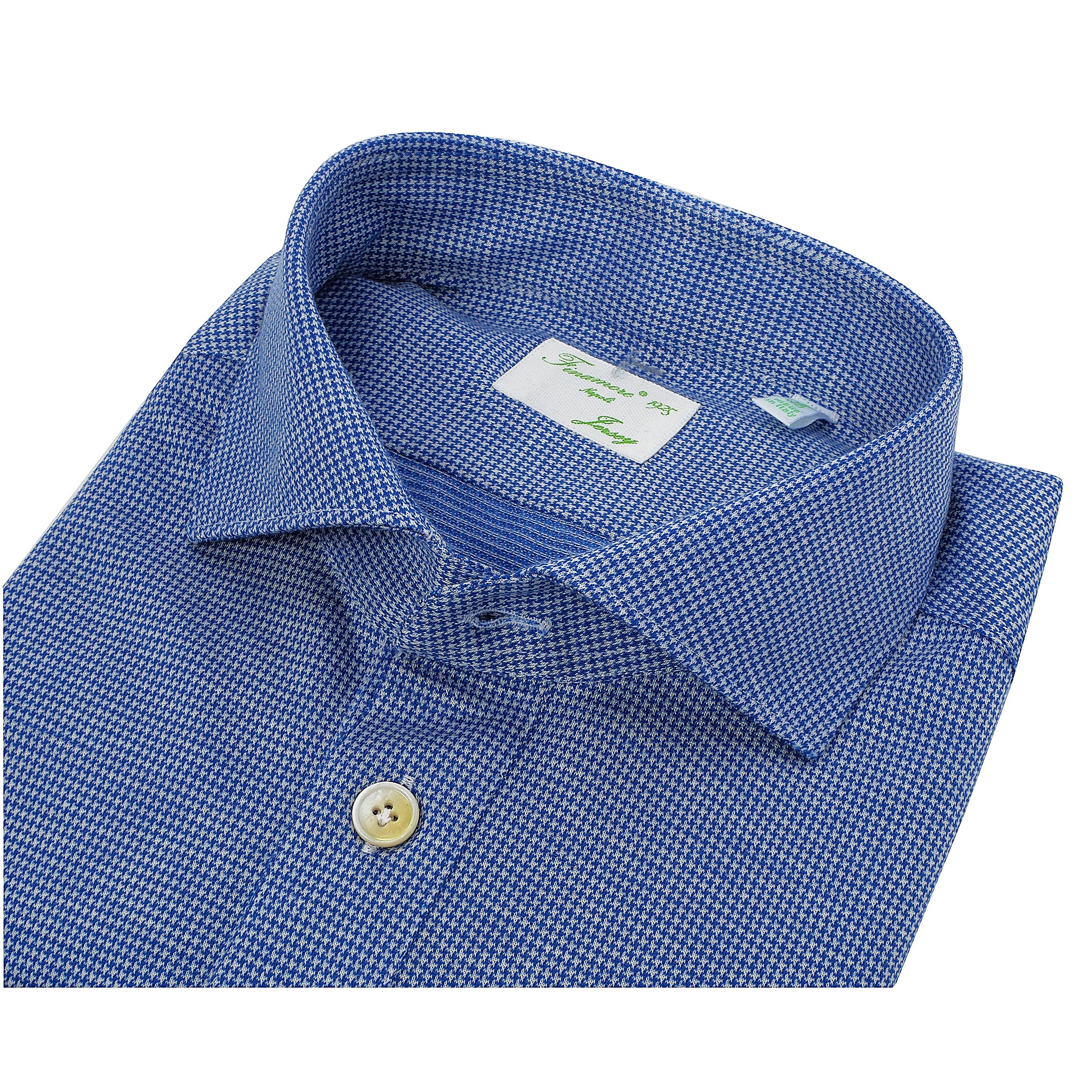 Polo Milton jersey micro pied de poule pura lana vergine e cly