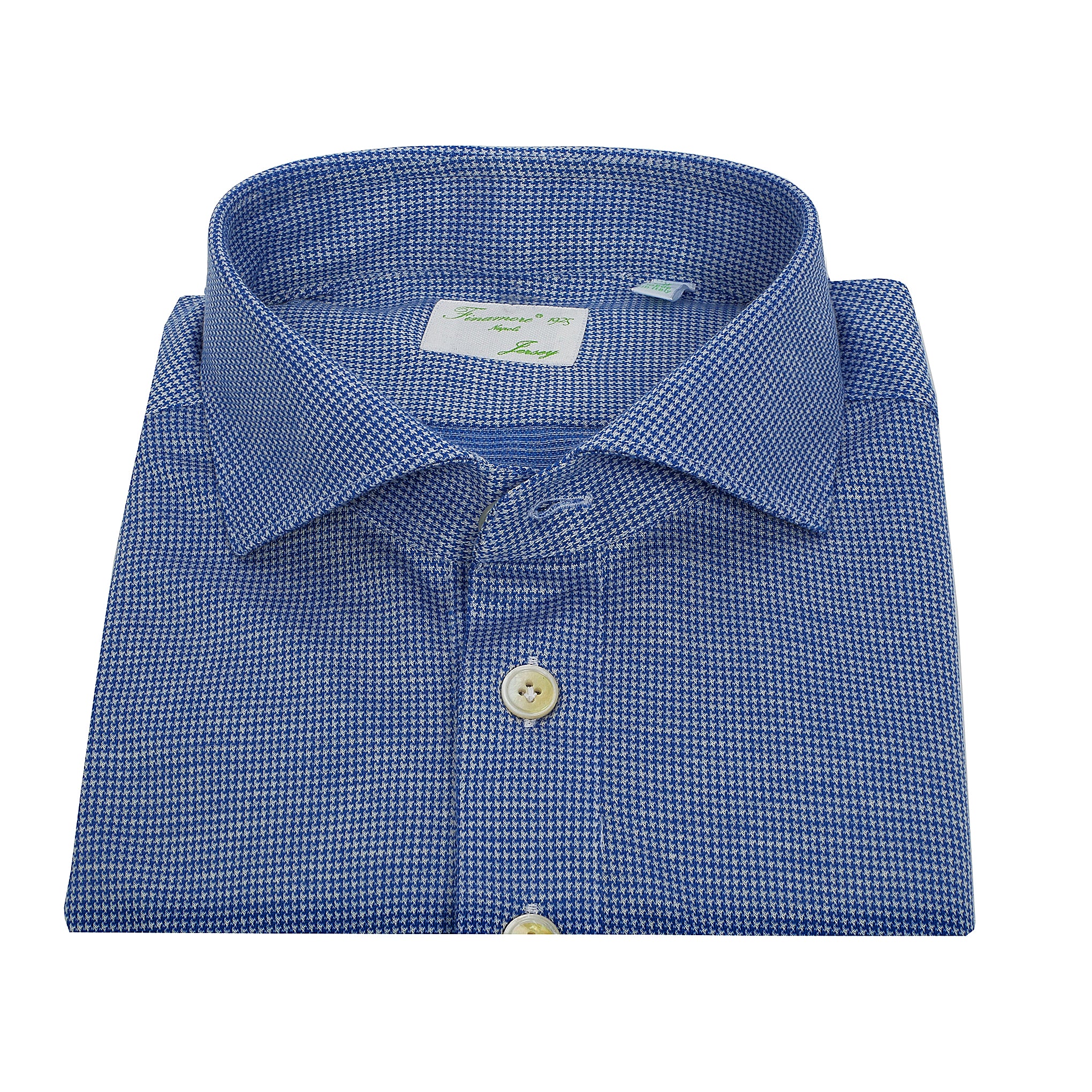 Polo Milton jersey micro pied de poule pura lana vergine e cly