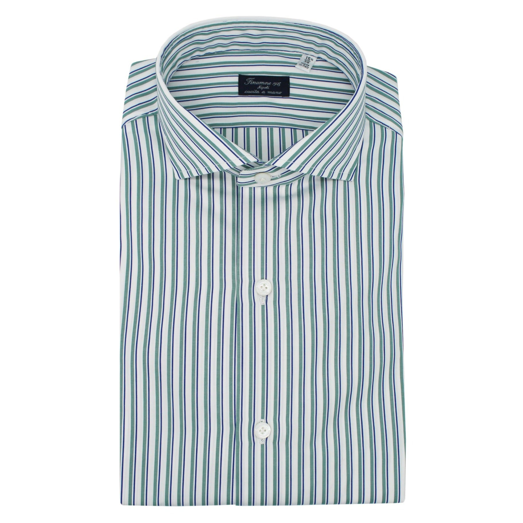 Napoli regular fit striped shirt with darts in back