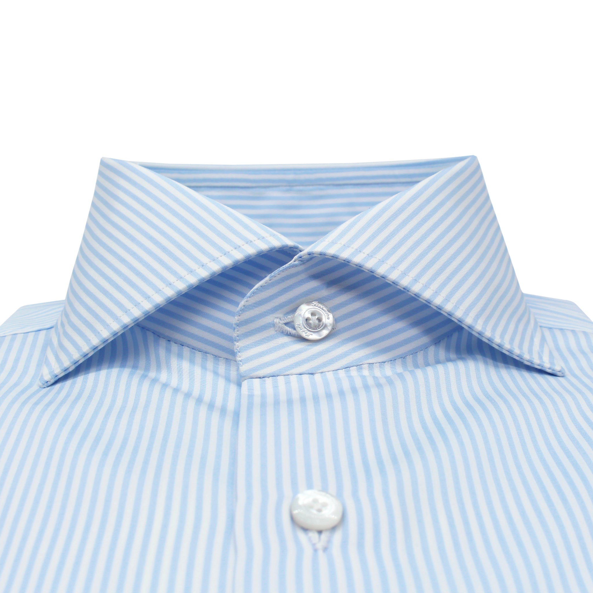 Camicia classica Napoli a righe azzurre