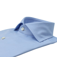 Naples shirt classic fit Twill micro light blue stripe