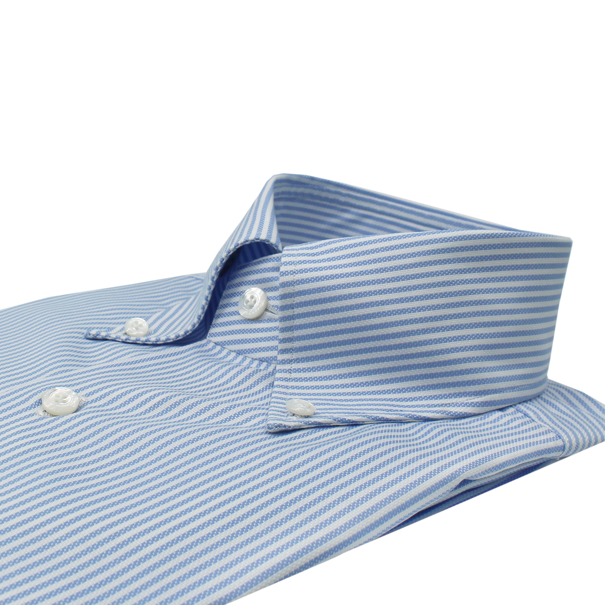 Naples striped button down cotton shirt