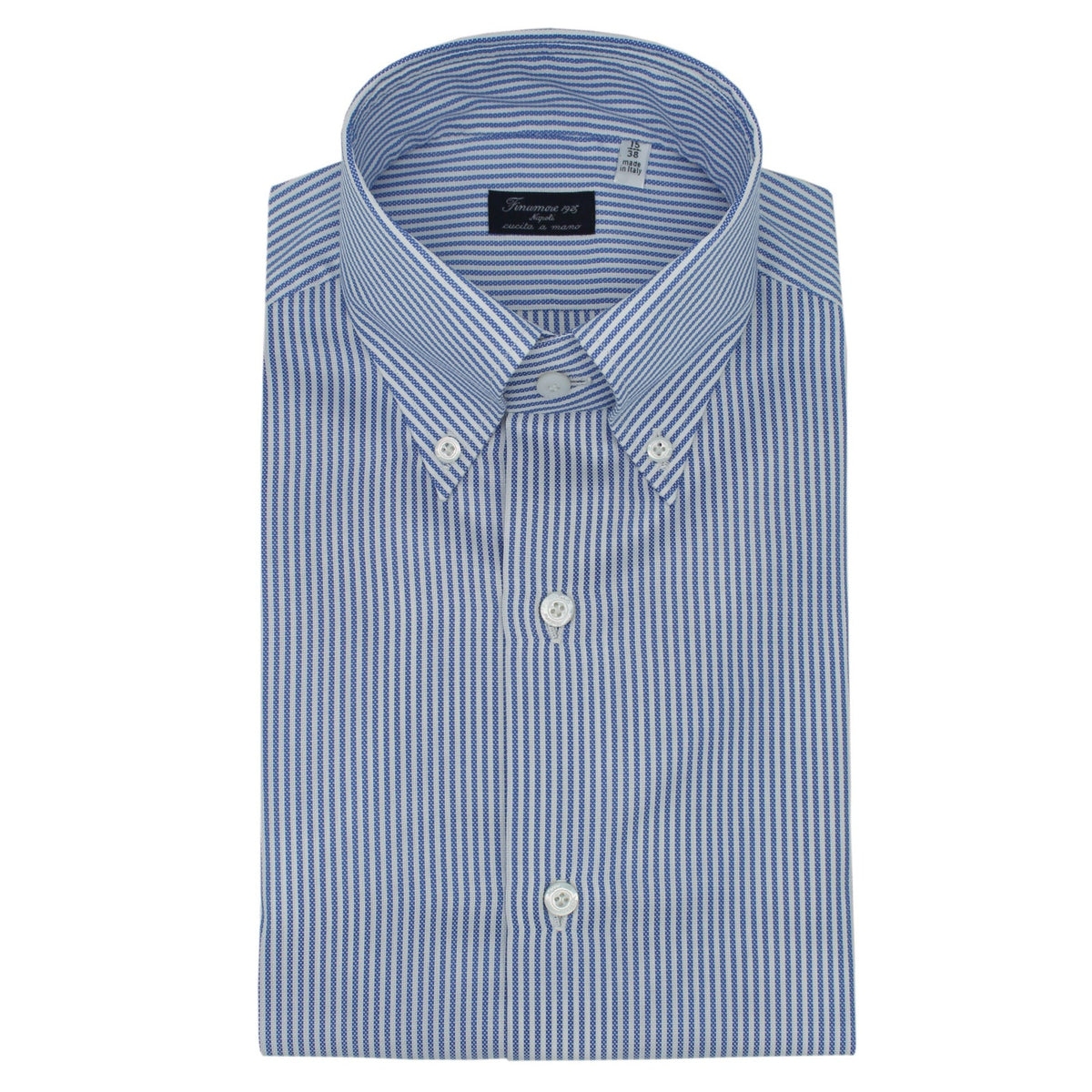 Naples striped button down cotton shirt Carlo Riva