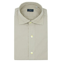 Naples shirt classic fit sand color garment dyed