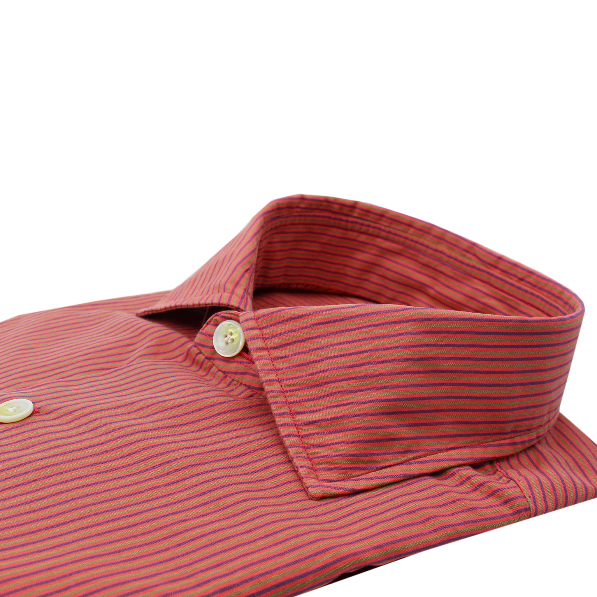 Carlo Riva Enzymed Cotton Striped Classic Shirt