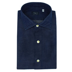 NAPOLI denim shirt classic fit enzymatic treatment