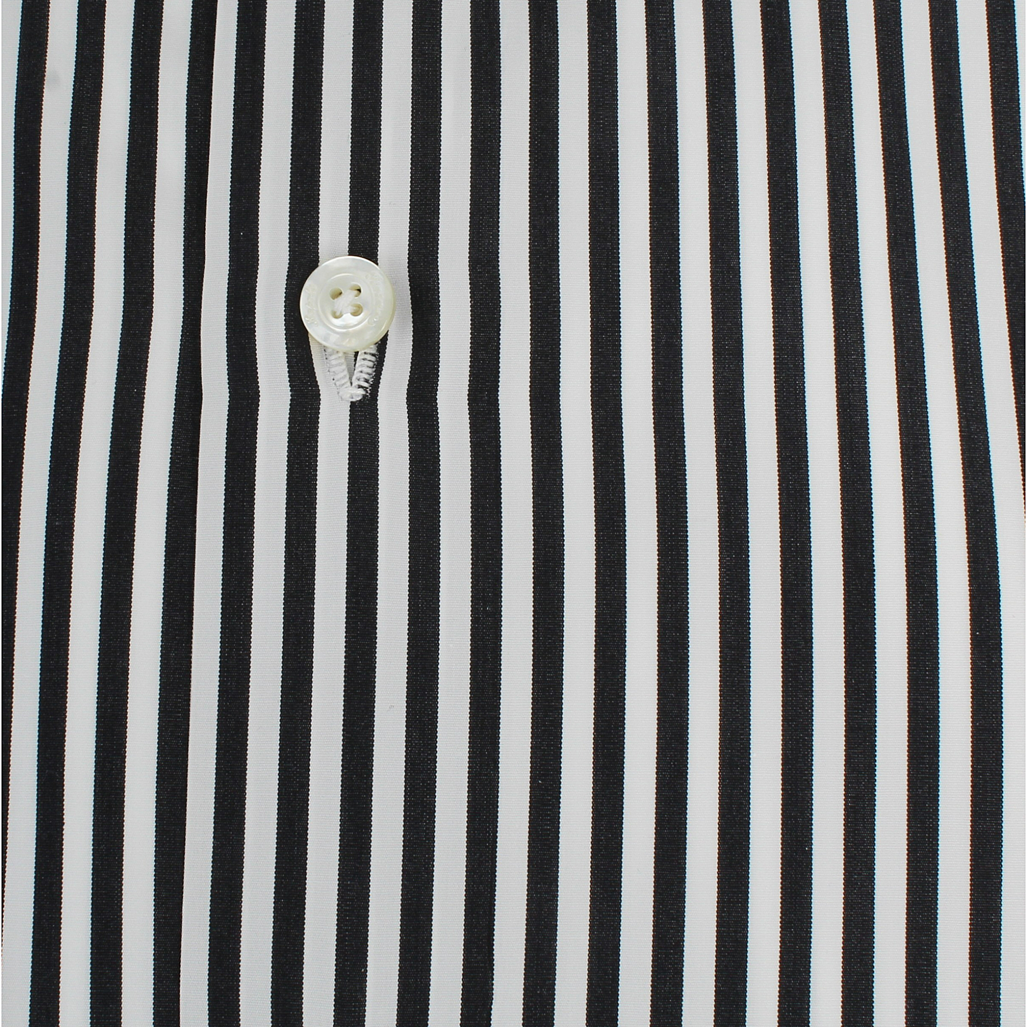 Classic Napoli shirt popeline cotton black stripe