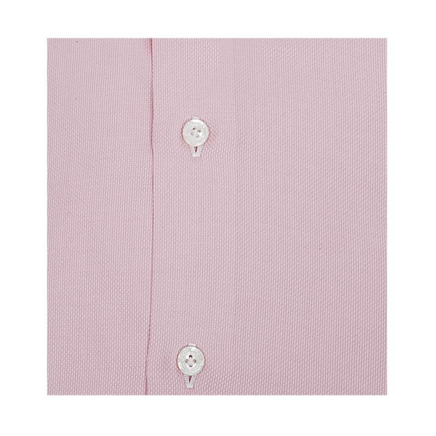 Camicia Napoli regular fit microfantasia in cotone rosa