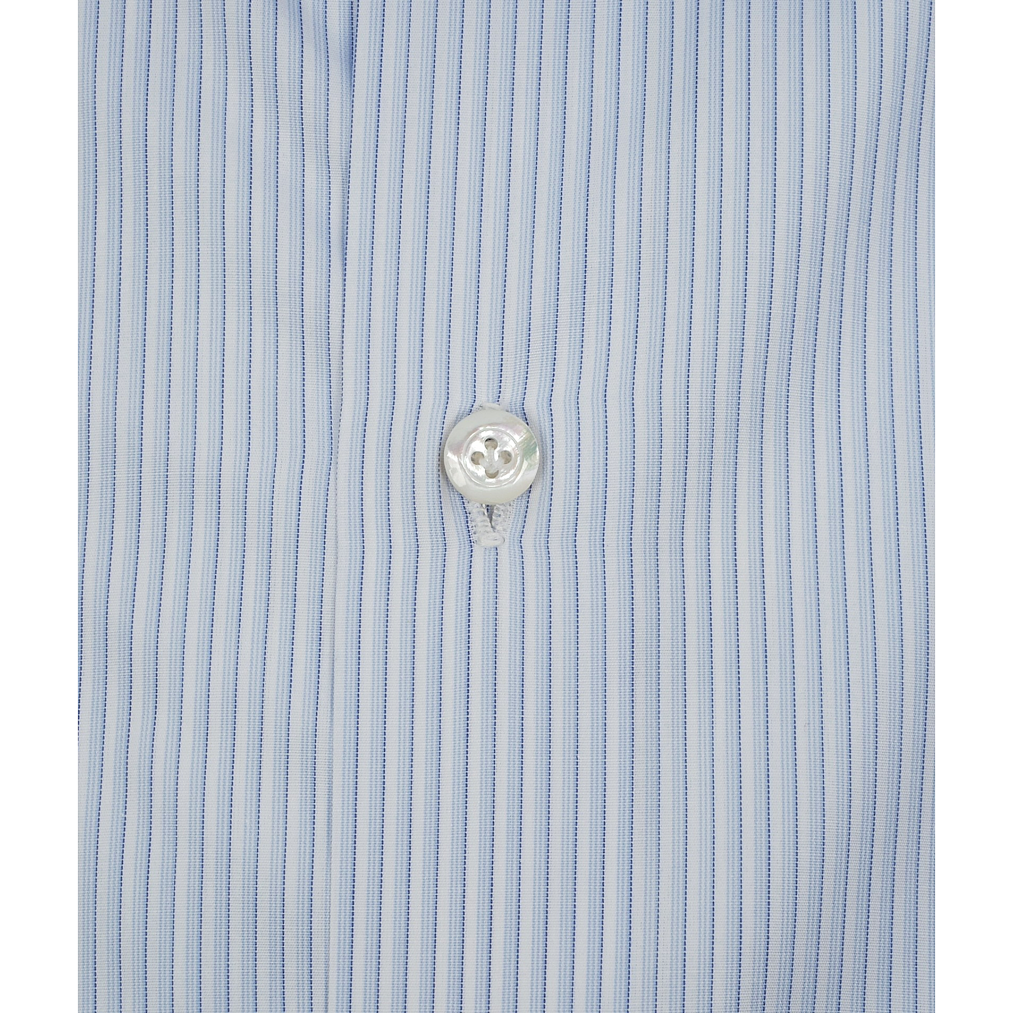 Napoli regular striped dress shirt in popeline cotton