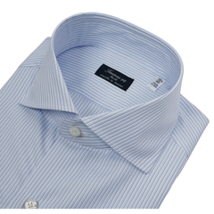 Napoli regular striped dress shirt in popeline cotton