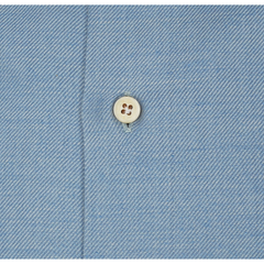 Napoli Fake denim shirt in cashmere cotton and silk light blue silk