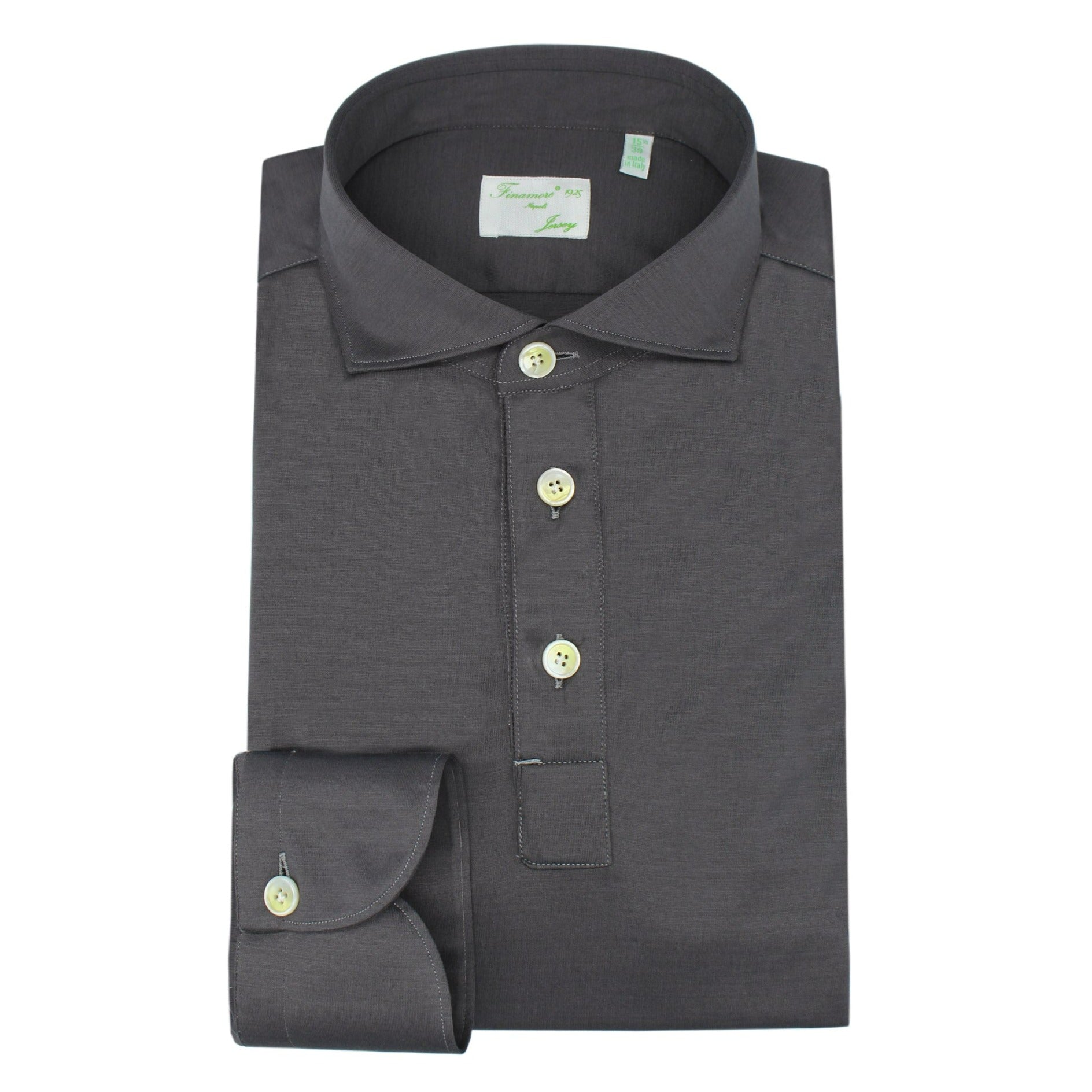Orlndo polo shirt in gray cotton jersey