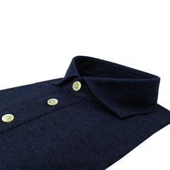 Polo bianca o blu Orlando in cotone e lino