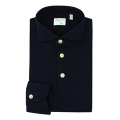 Orlando polo shirt in dark blue cotton jersey