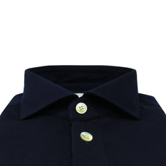 Orlando polo shirt in dark blue cotton jersey