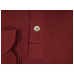Polo Orlando jersey dark red cotton cashmere