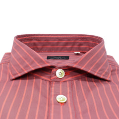 Polo camicia Porto vestibilità slim fit in cotone a righe