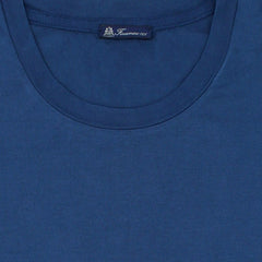 Blue garment dyed Supima cotton t-shirt