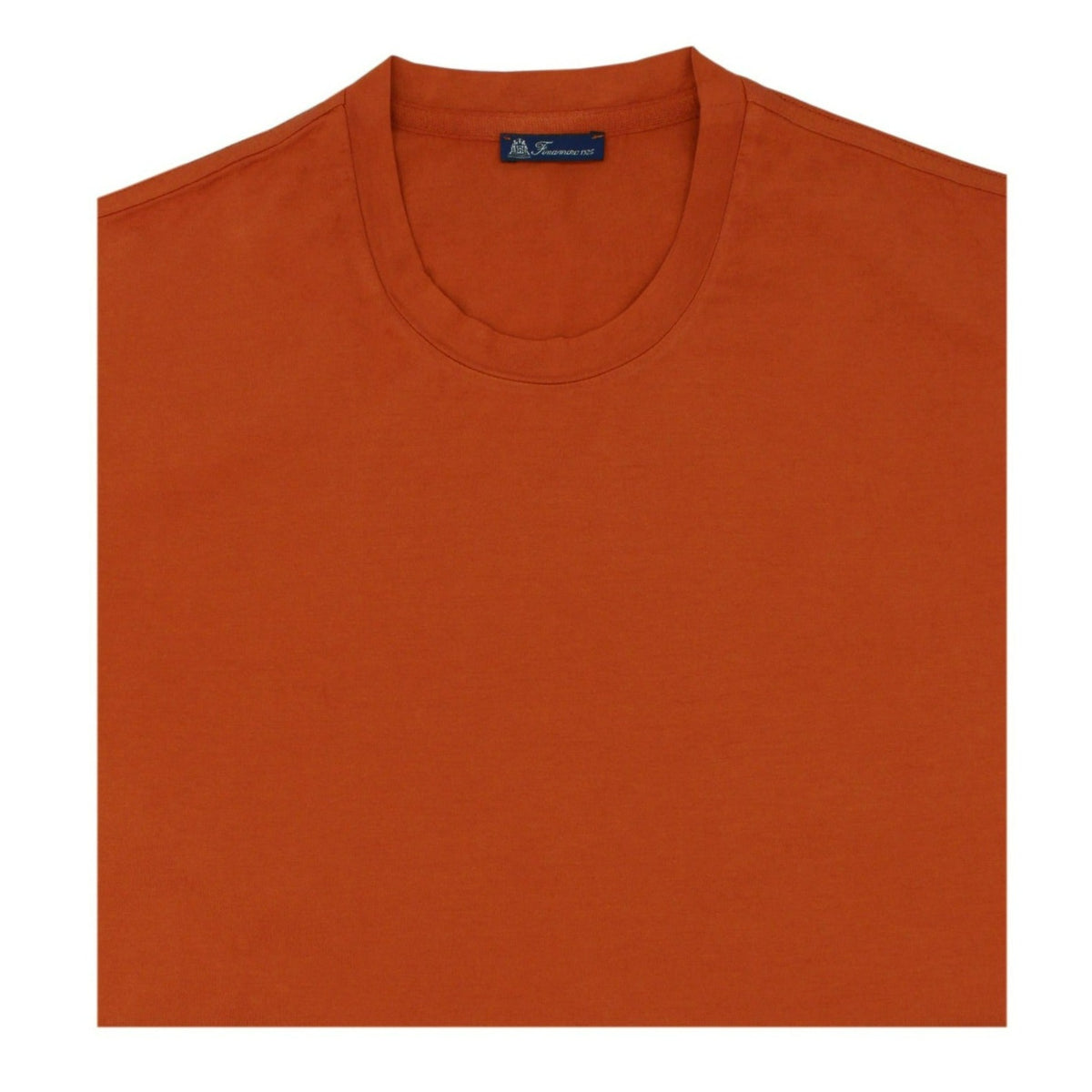 Orange garment dyed Supima cotton t-shirt