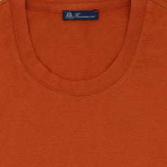 Orange garment dyed Supima cotton t-shirt