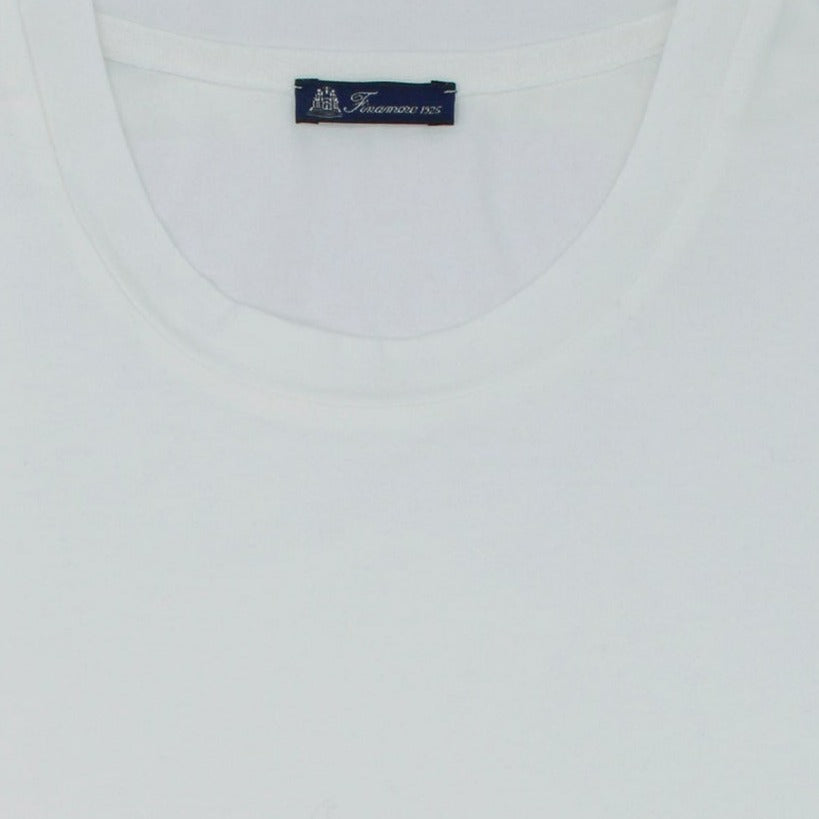 White garment dyed Supima cotton t-shirt