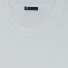 T-shirt bianca in cotone Supima tinto in capo